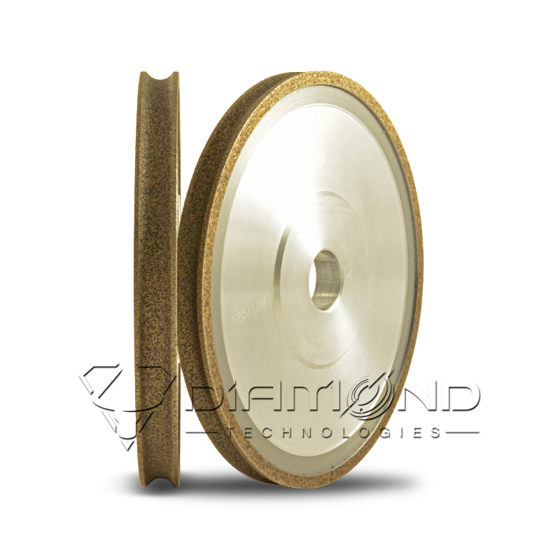 Алмазный круг 2F6V 250x13x7x200 для обработки кромки стекла (8 мм)